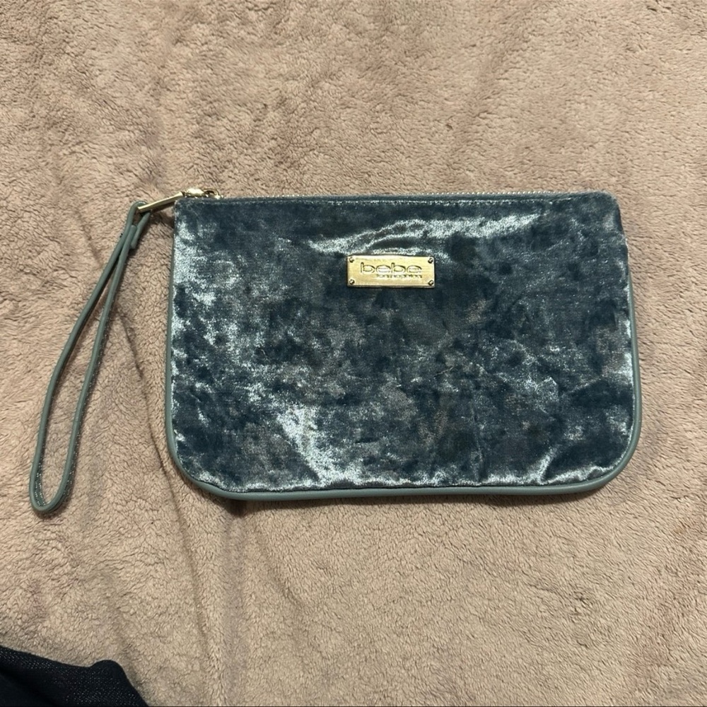 Bebe Velvet Wristlet